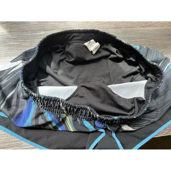Fabletics ‎ Athletic Running Shorts with Blue Abstract Print Pattern Size Large - Picture 3 of 4